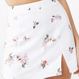 Floral Print Mini Skirt